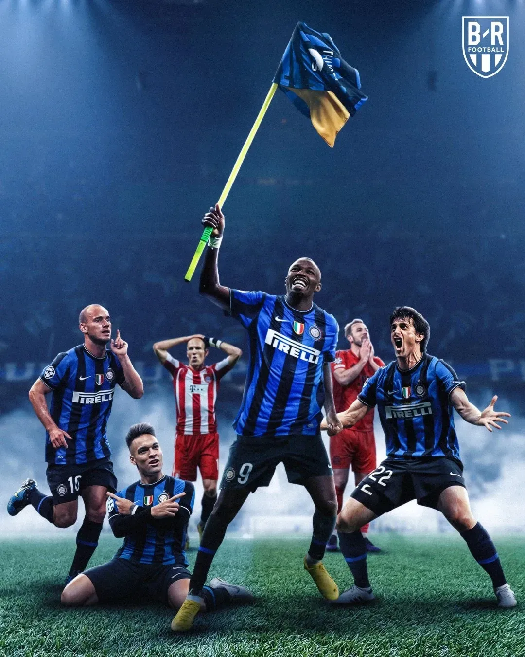 包含韩国前锋梅开二度，国米再度胜出的词条